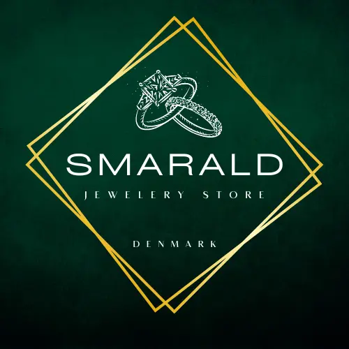 Screen przedstawiający logo dla firmy Smarald - biżuteria i kamienie szlachetne w Danii